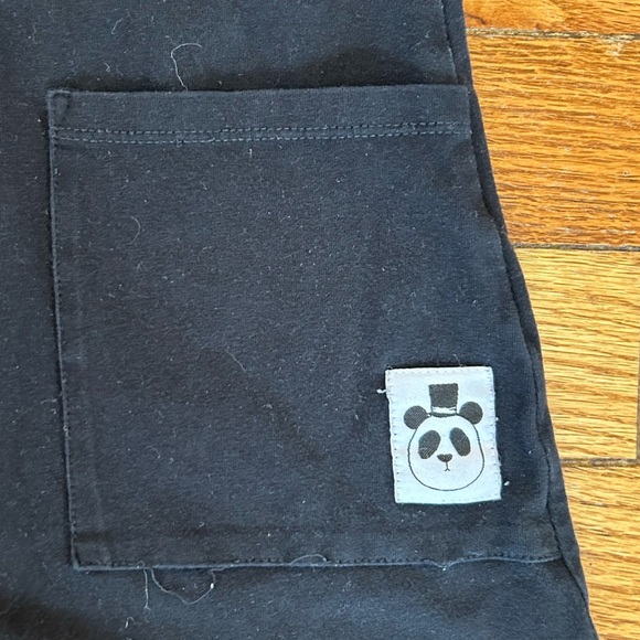 mini rodini black 2 pocket dress, size 5-7 - Picture 5 of 7